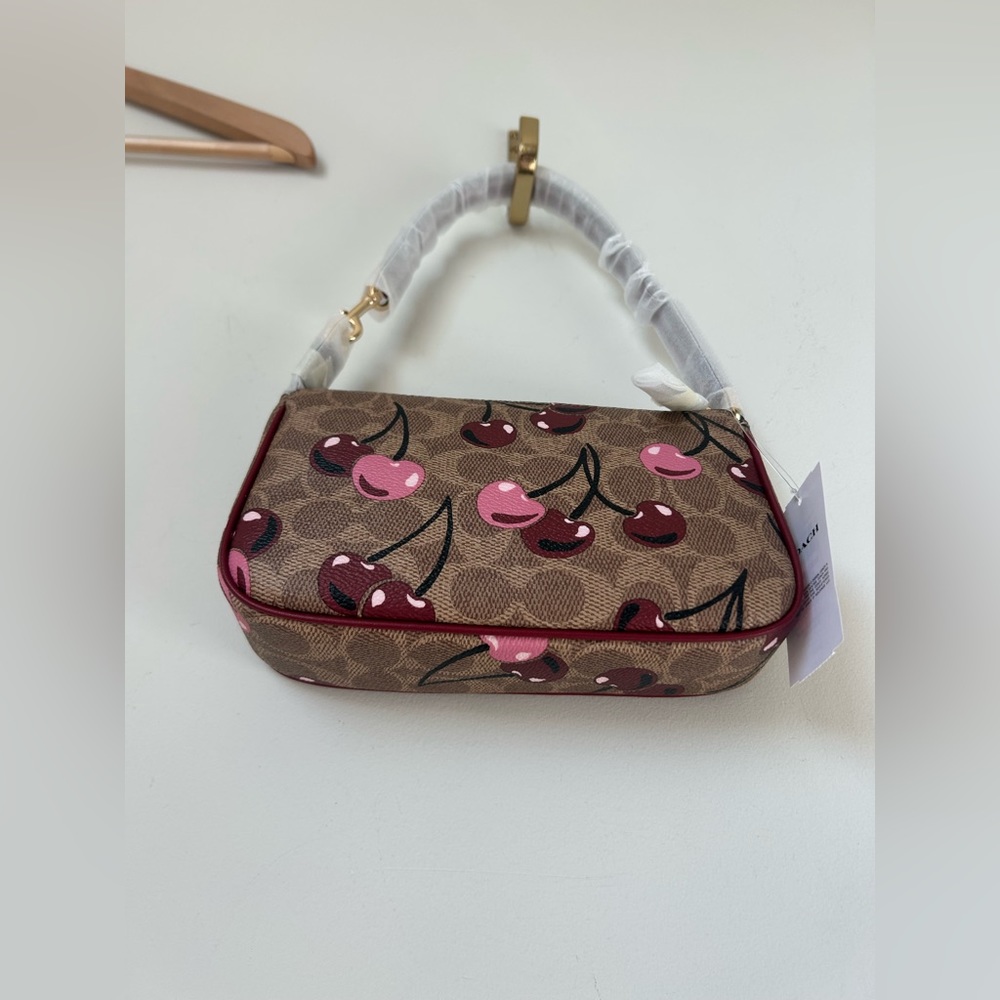 Coach Cherry Brown monogram Nolita 19 Shoulder Bag - Picture 7 of 7
